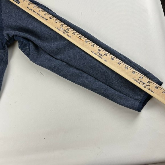 UNDER ARMOUR Size 2XL ColdGear Blue PULLOVER 1/4 Zip Fleece Lined Digi Camo - Picture 10 of 11